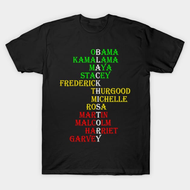 Black History Month Dream Like Leader African Black Pride T-Shirt by marchizano